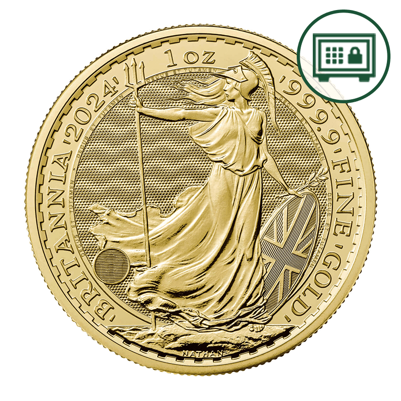 Image for 1 oz Gold Britannia Coin (2024) - Secure Storage from TD Precious Metals